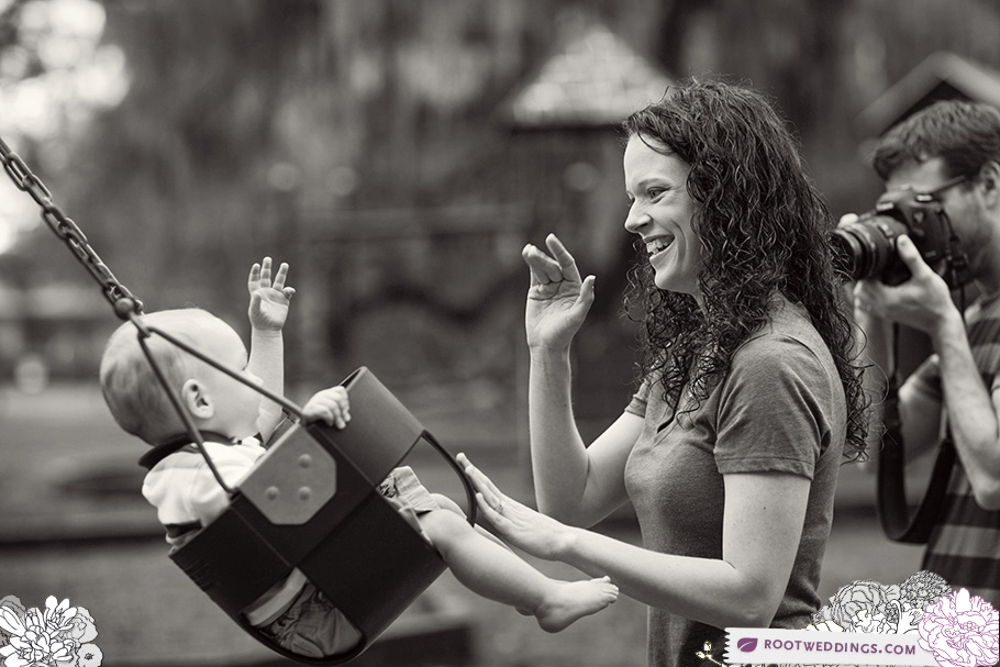 Root Photography Windermere Florida Family Session Baby Swing