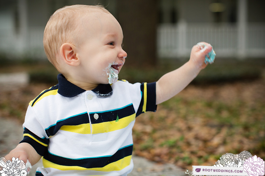 Windermere Florida Family Session First Birthday Cake Smash