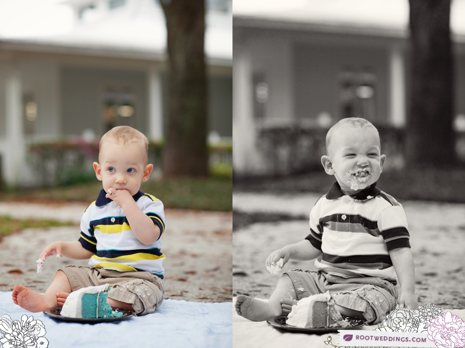 Windermere Florida Family Session First Birthday Cake Smash