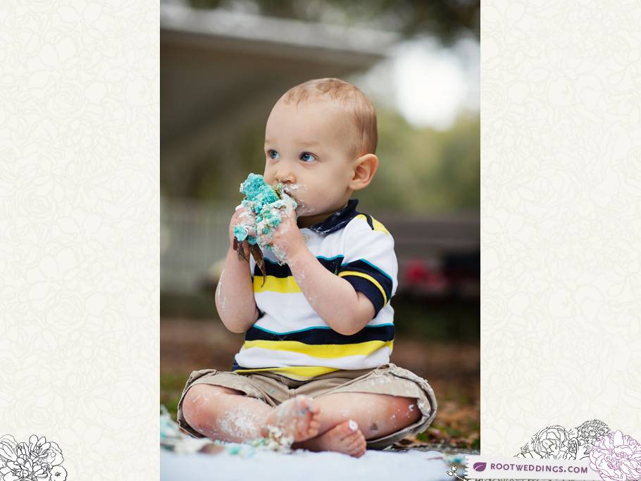 Windermere Florida Family Session First Birthday Cake Smash