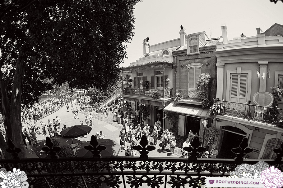 Disneyland Club 33 patio view