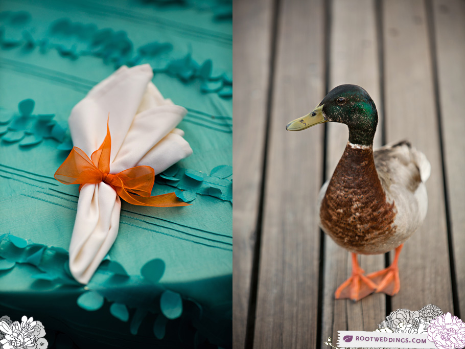 Root Weddings Walt Disney World Yacht Club Wedding Turquoise Linens