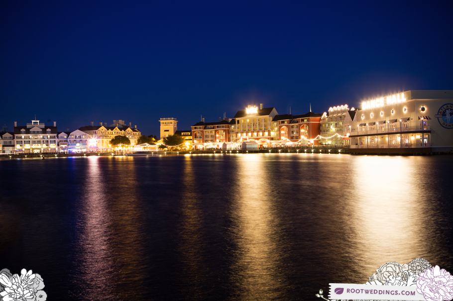 Walt Disney World Boardwalk Inn at night