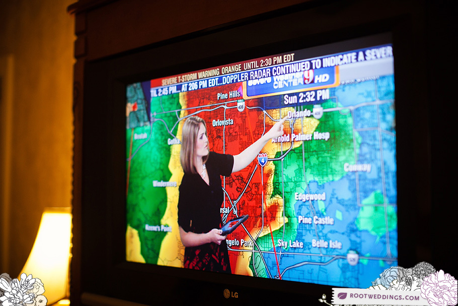 Walt Disney World Wedding Day Tornado Warning