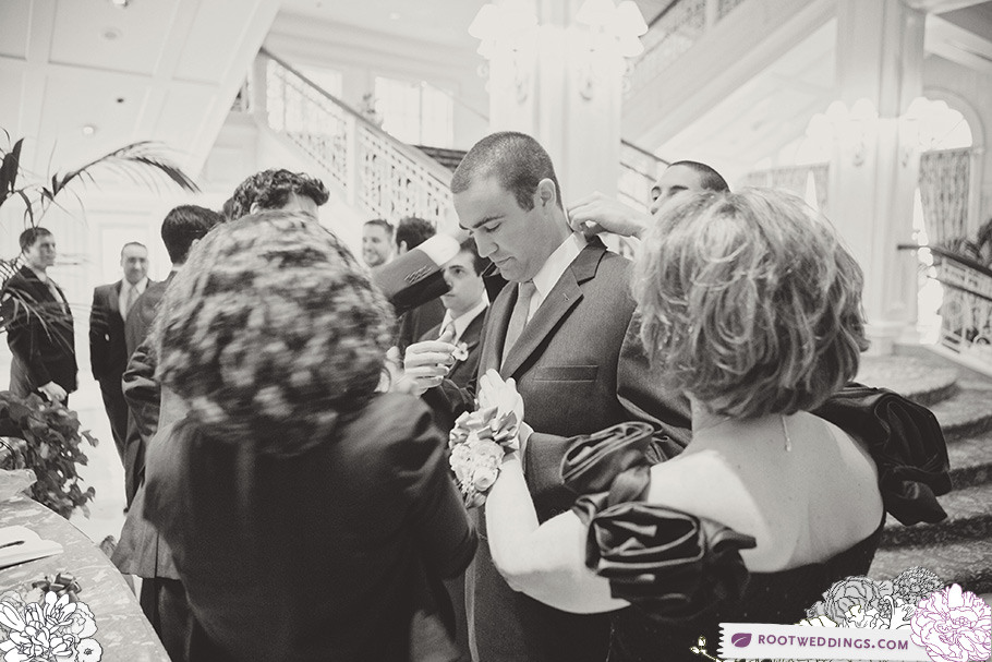 Walt Disney World Grand Floridian Wedding Groom Getting Ready