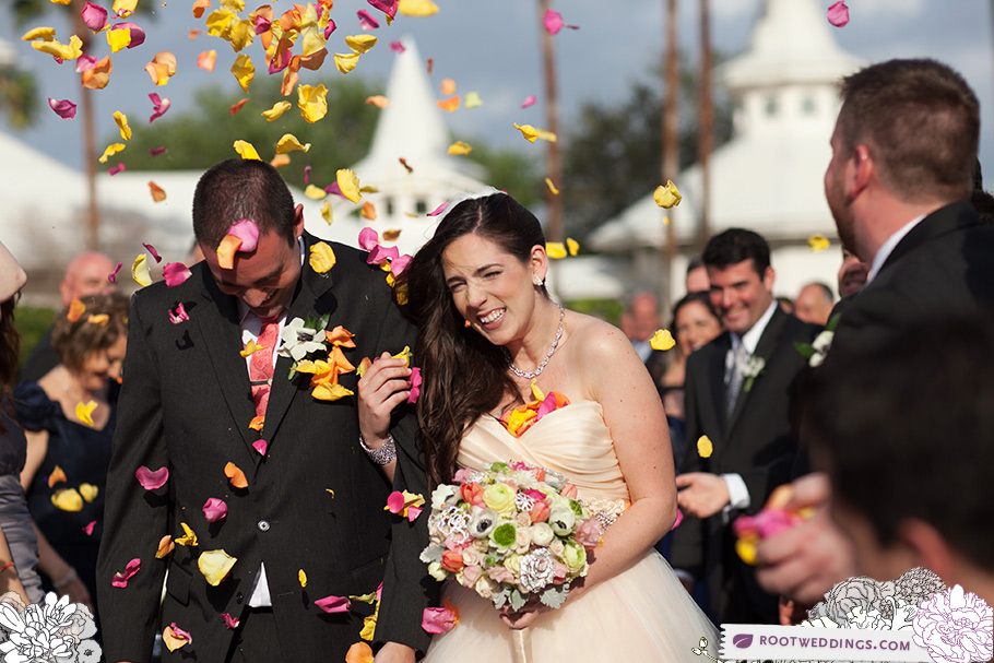 Walt Disney World Grand Floridian Wedding Pavilion Petal Toss