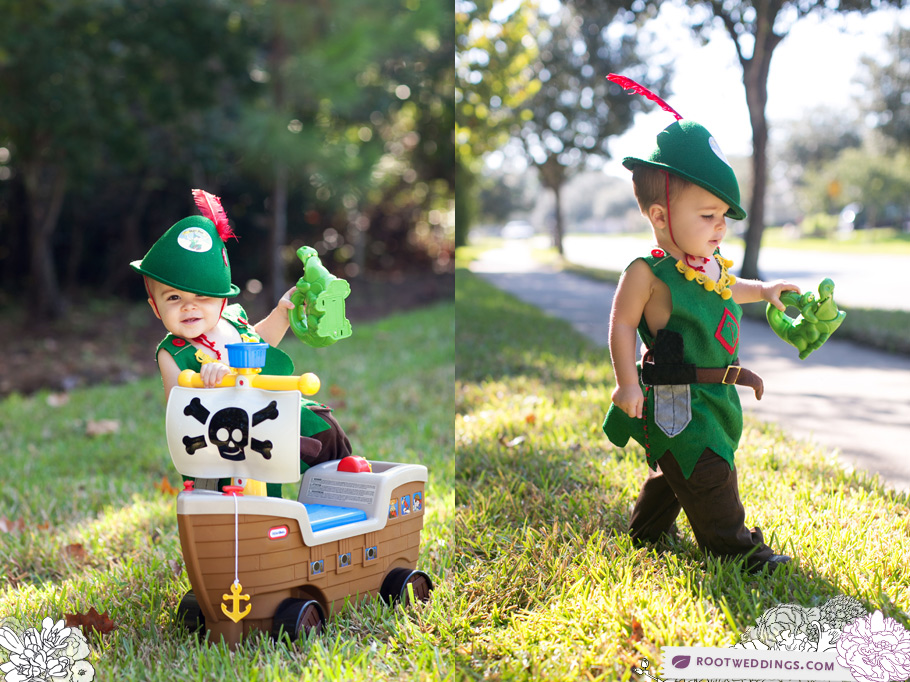 Vintage Peter Pan Costume - Jacksonville Halloween Portrait Session St. Johns Golf Course