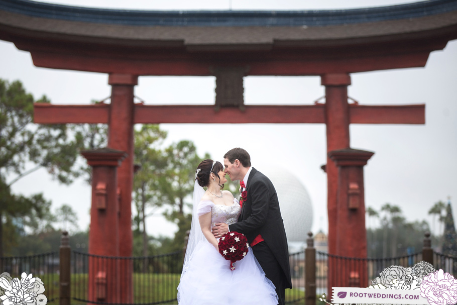 Disney Epcot Japan Pavilion Wedding