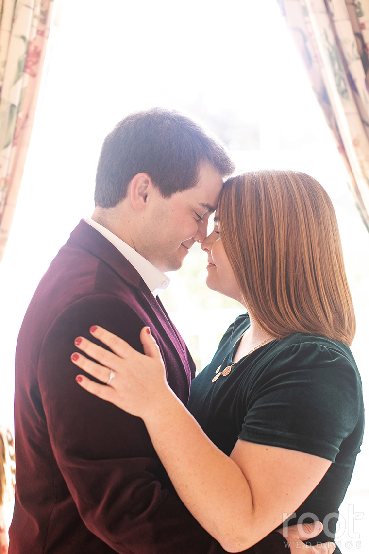 Holiday engagement session at Disney's Grand Floridian Resort