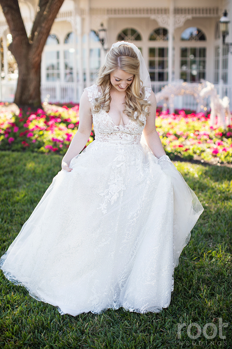 Bridal portrait at Disney's Grand Floridian