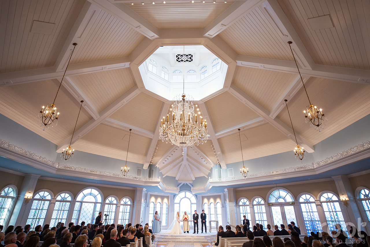 Wedding ceremony at Disney's Wedding Pavilion