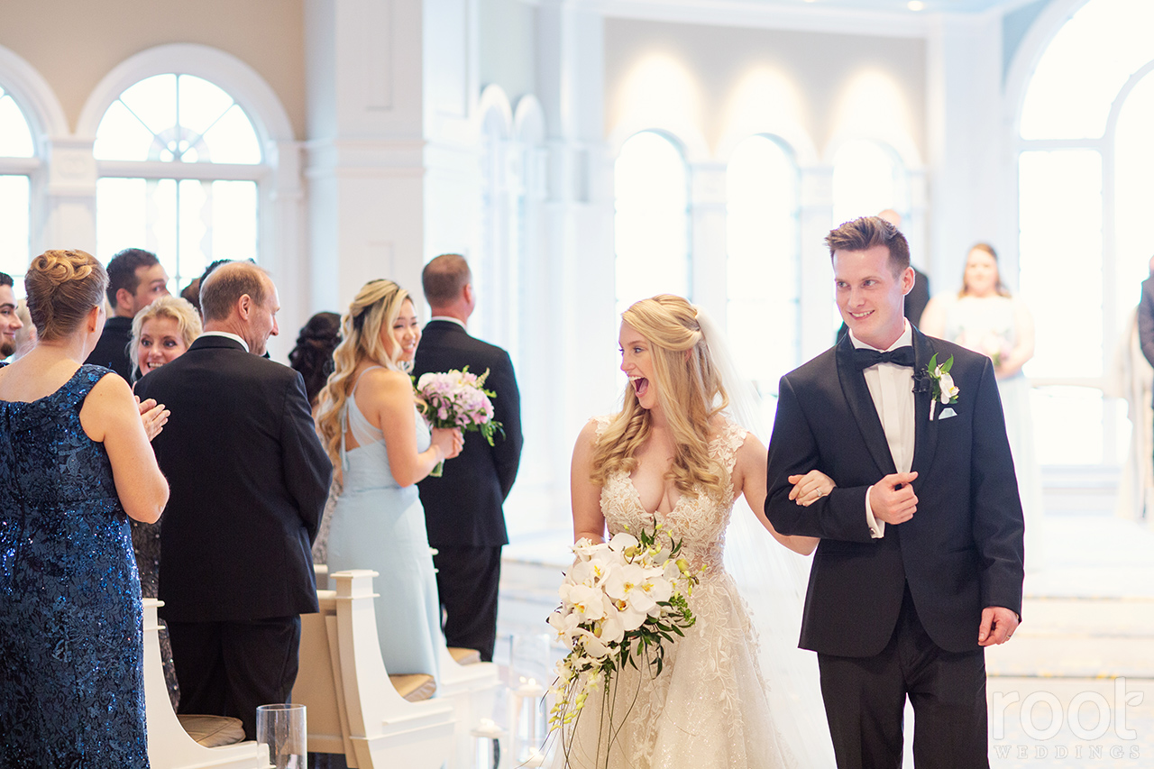 Wedding ceremony at Disney's Wedding Pavilion