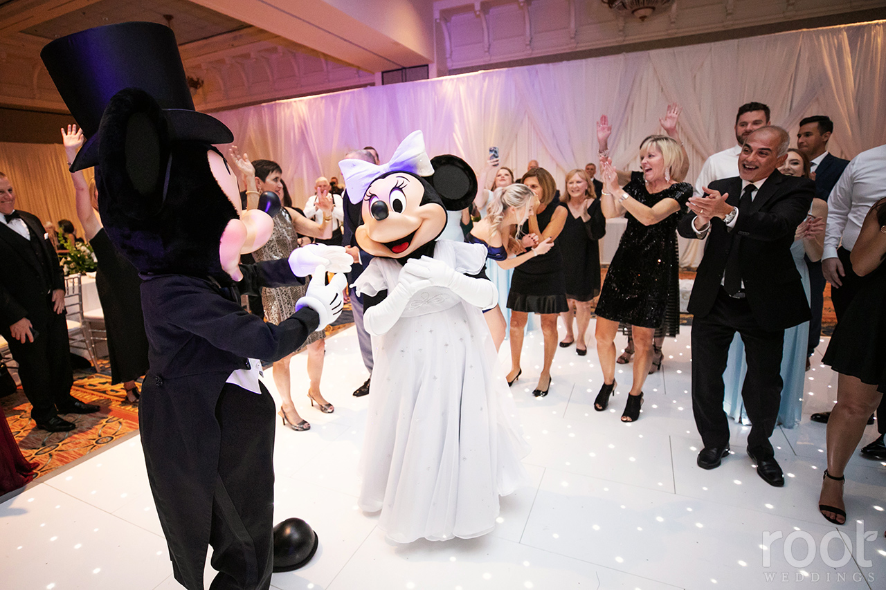 Mickey and Minnie at a Disney Wedding