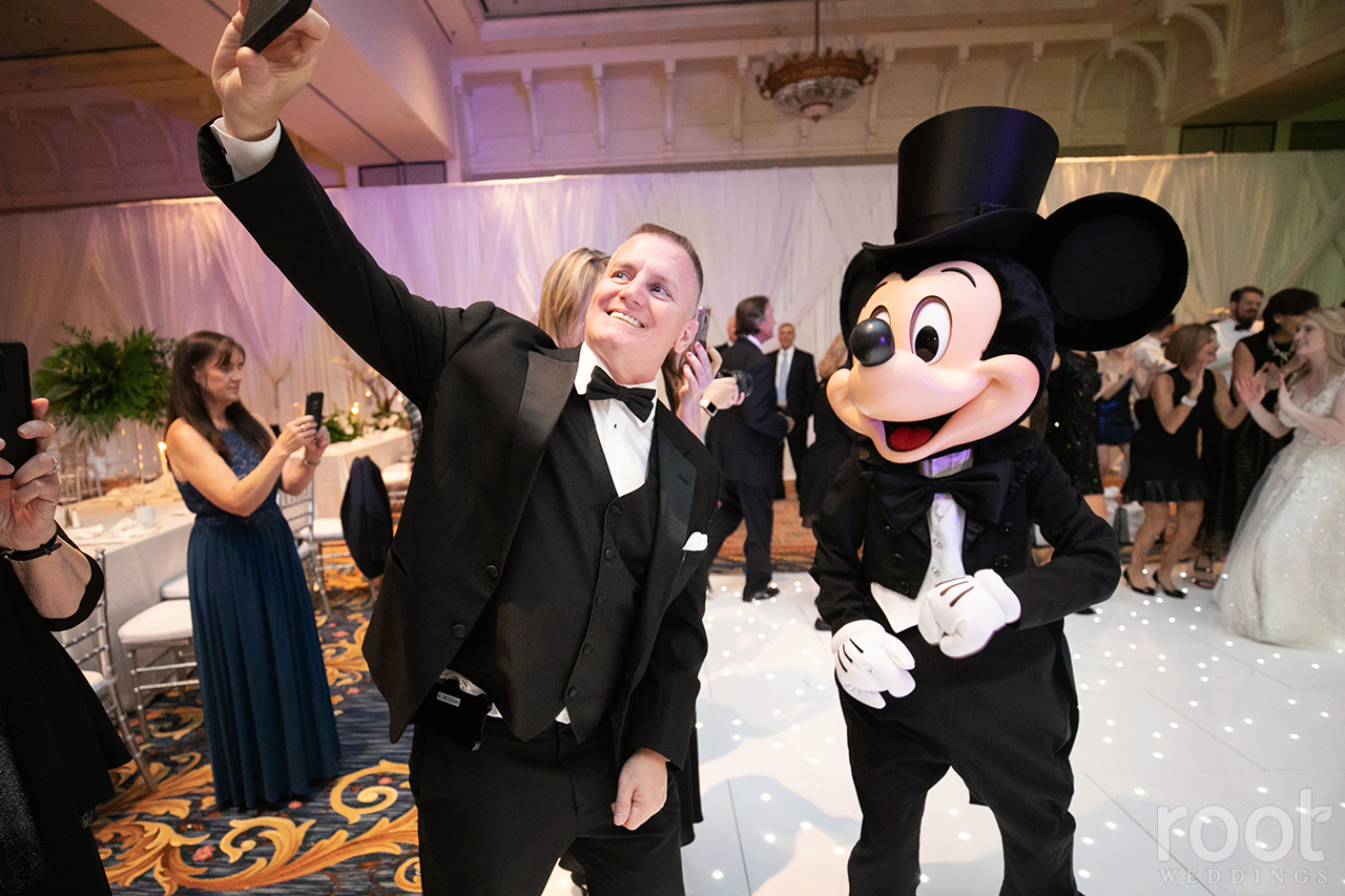 Mickey and Minnie at a Disney Wedding