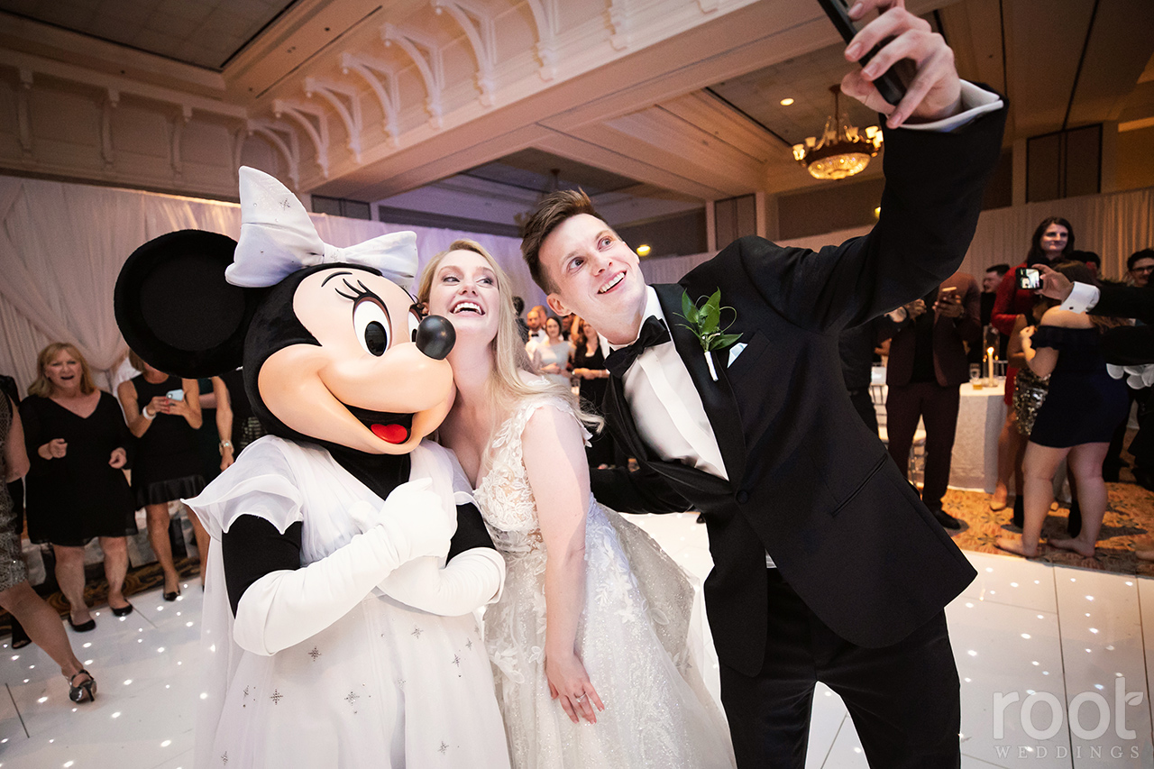 Mickey and Minnie at a Disney Wedding