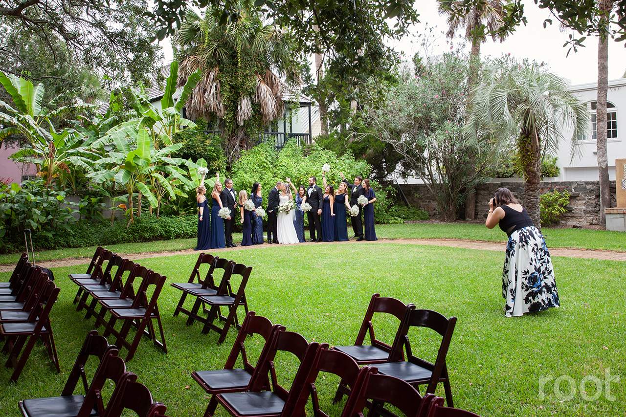 Wedding party photos at The Oldest House