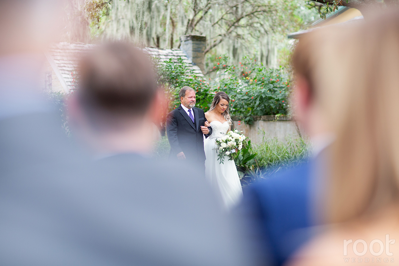 Wedding ceremony at The Oldest House St. Augustine, FL