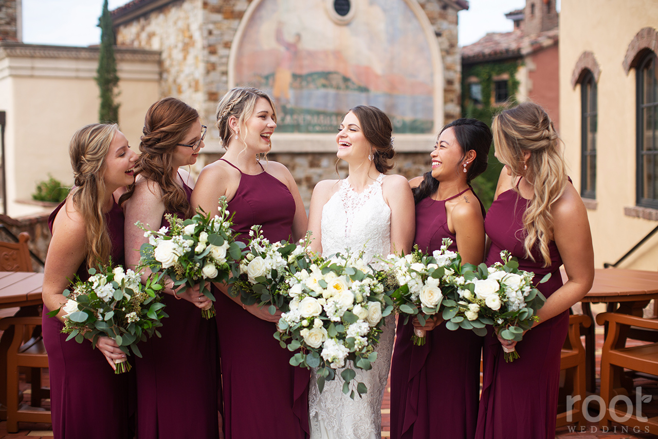 Bridesmaid photos at Bella Collina