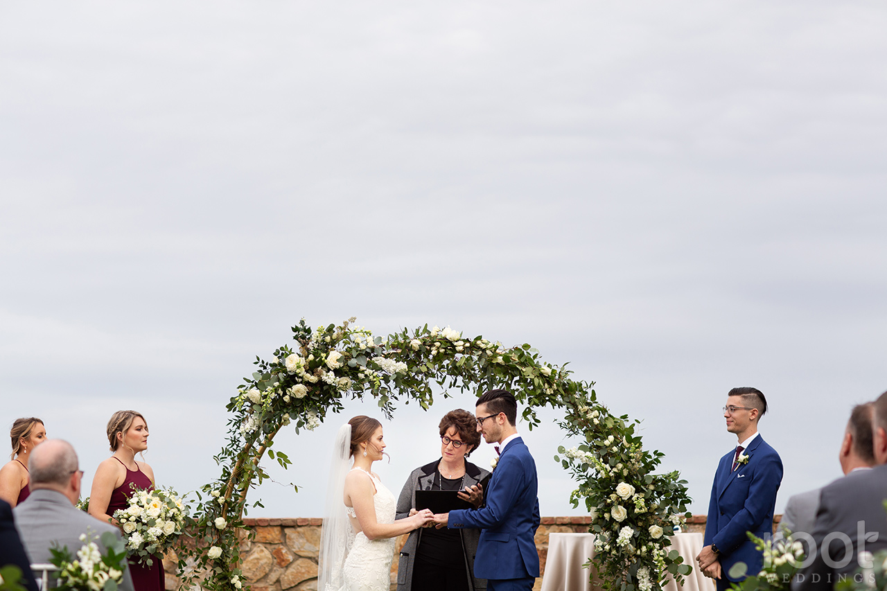 Wedding ceremony at Bella Collina Blush by Brandee Gaar