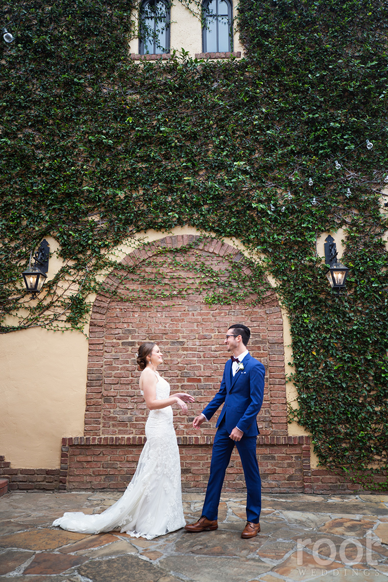 Wedding first look at Bella Collina