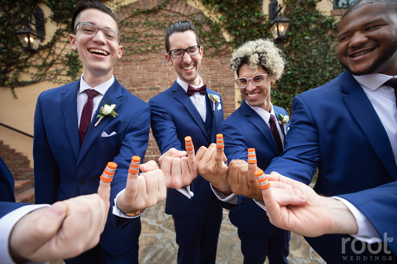 Groomsmen photos at Bella Collina