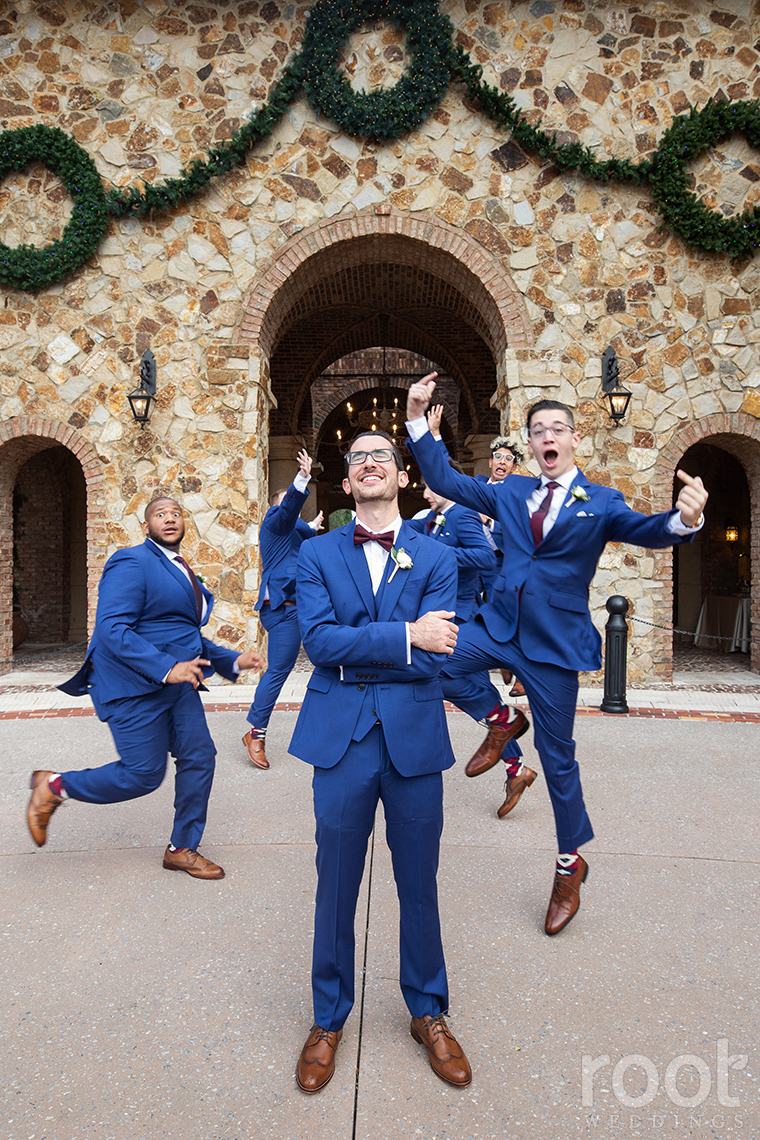 Groomsmen photos at Bella Collina