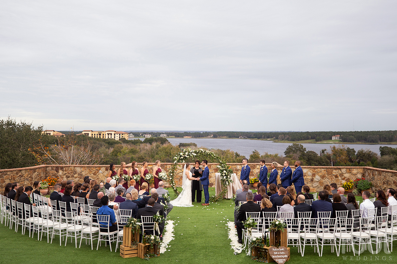 Wedding ceremony at Bella Collina Blush by Brandee Gaar