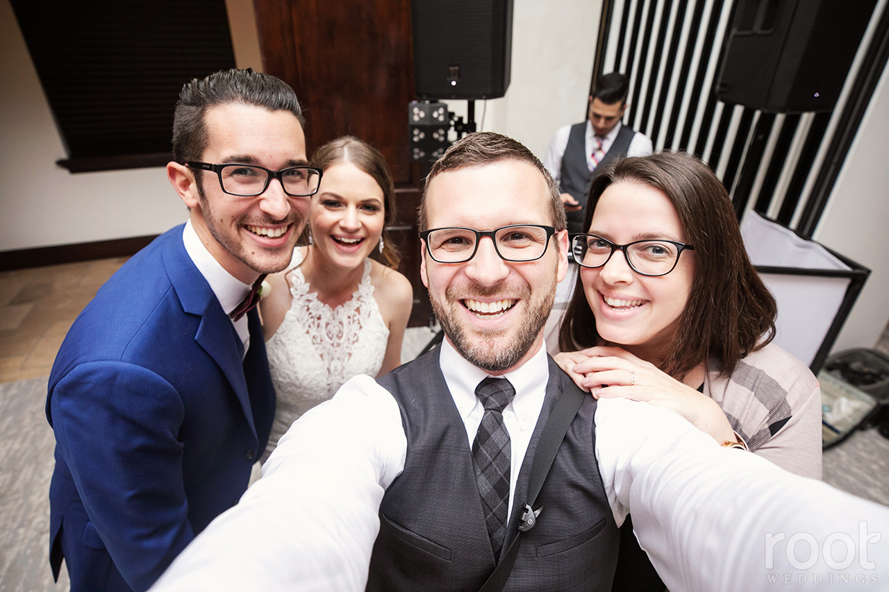 Traditional Root selfie with Nate and Jensey of Root Weddings