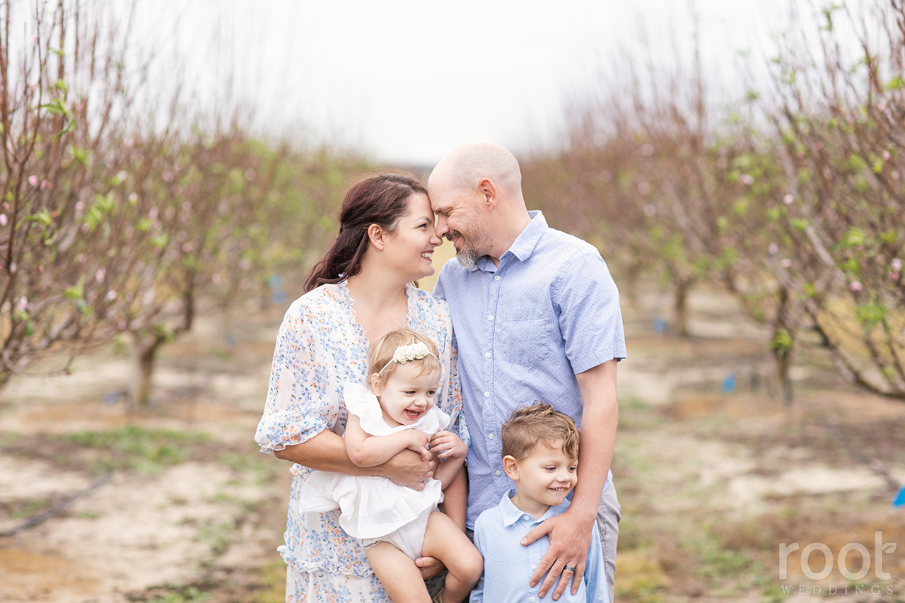 Southern Hill Farms Peach Blossom Family Session 